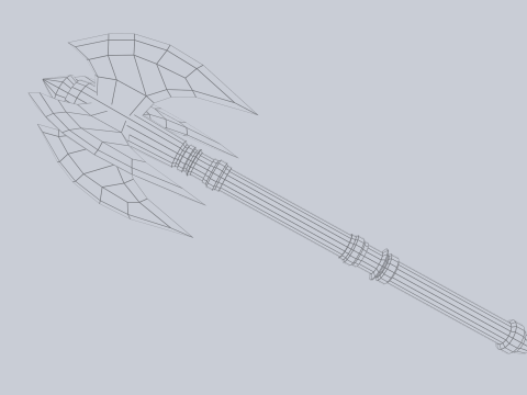 War mace Model 3D