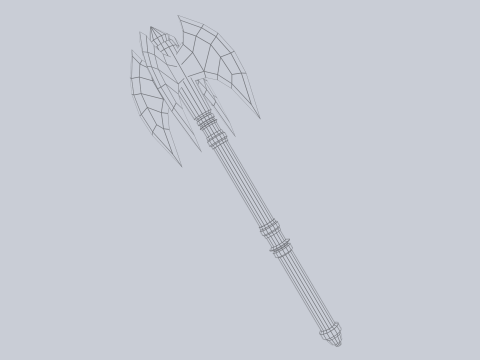 War mace Model 3D