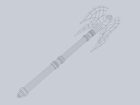 War mace Model 3D