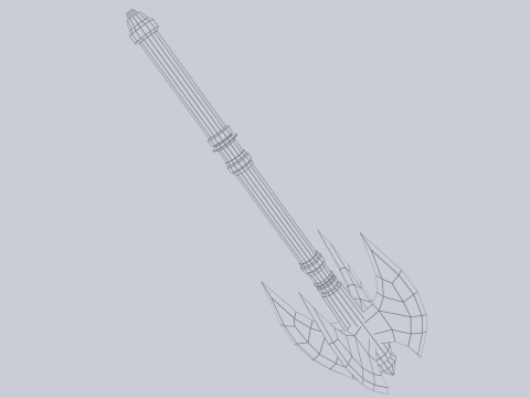 War mace Model 3D