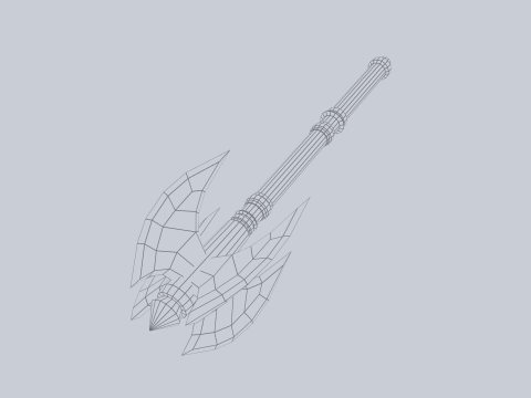 War mace Model 3D