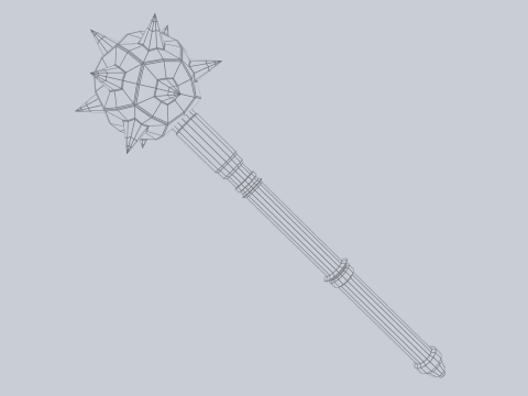 War mace 3Dモデル