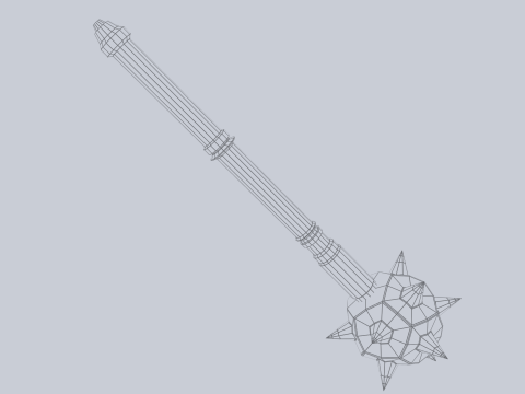 War mace 3Dモデル