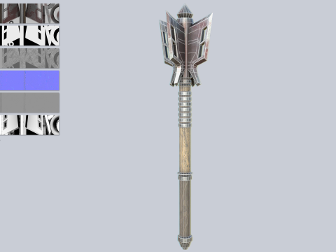 War mace 3D 모델