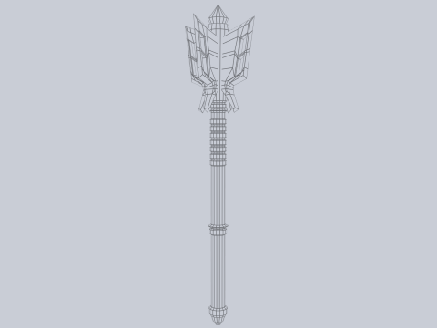 War mace 3D 모델