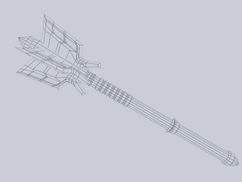 전쟁 철퇴 3D 모델