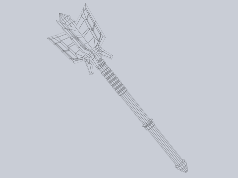 War mace 3D 모델