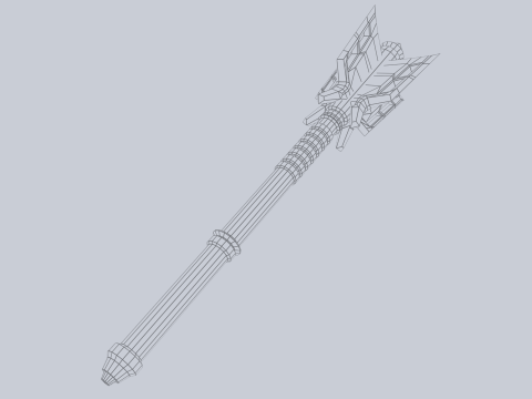 War mace 3D 모델