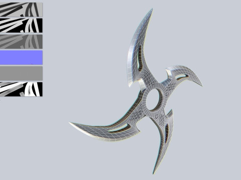 Shuriken 3Dモデル