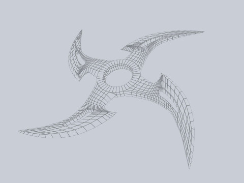 Shuriken 3Dモデル