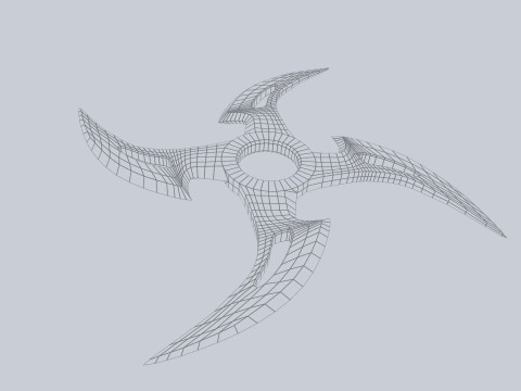 Shuriken 3Dモデル