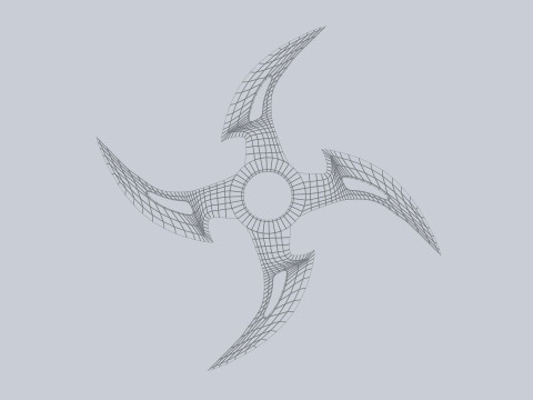 Shuriken 3Dモデル
