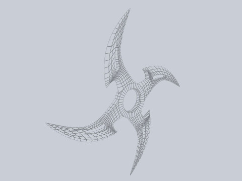 Shuriken 3Dモデル