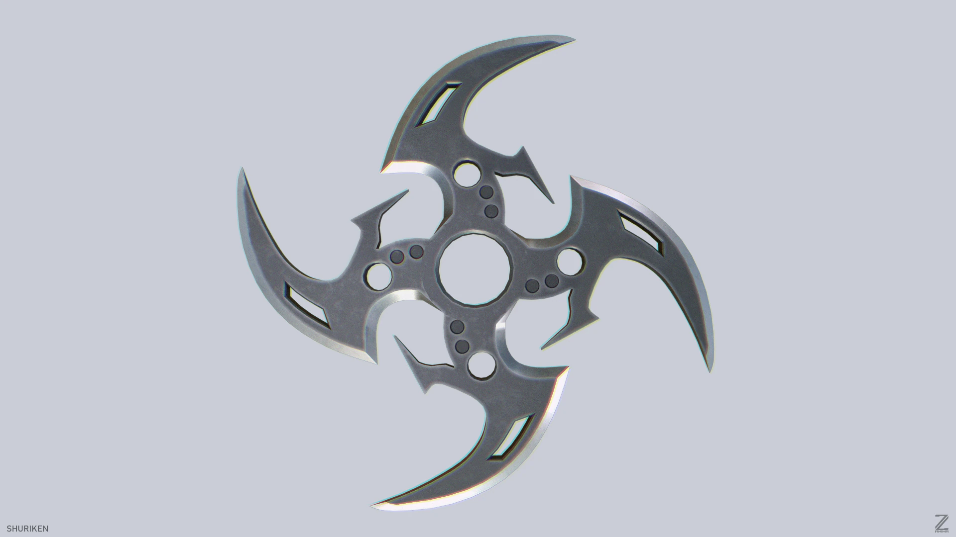 Shuriken 3D Model .c4d .max .obj .3ds .fbx .stl .blend 