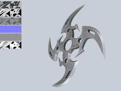Shuriken Modello 3D