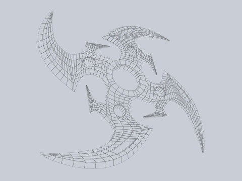 Shuriken Modello 3D