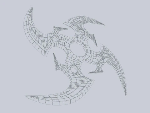 Shuriken 3D Model