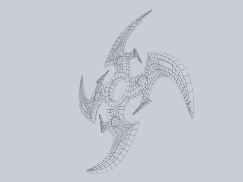 Shuriken Modello 3D