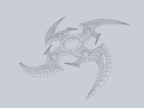 Shuriken Modello 3D
