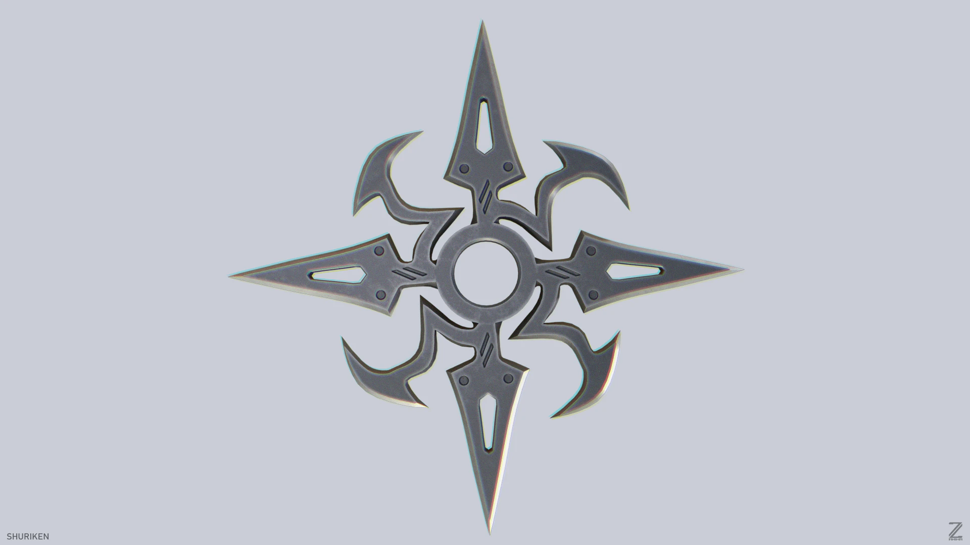 Shuriken Modello 3D .c4d .max .obj .3ds .fbx .stl .blend