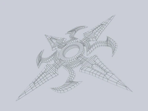 Shuriken Modello 3D