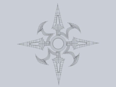 Shuriken Model 3D