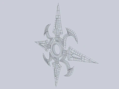 Shuriken Modello 3D
