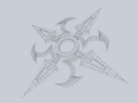 Shuriken Model 3D