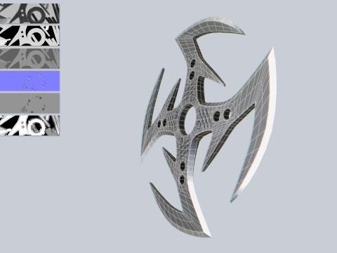 Shuriken 3Dモデル