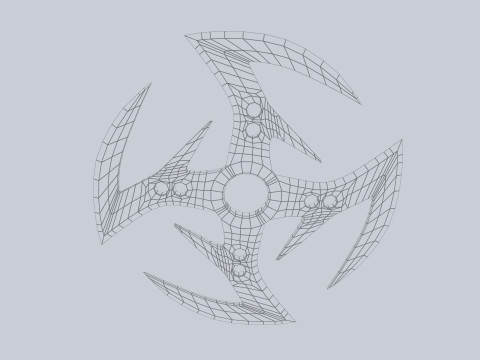 Shuriken 3Dモデル