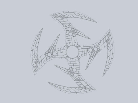 Shuriken 3Dモデル