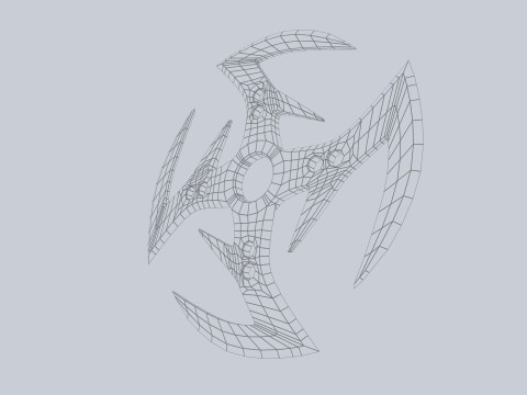 Shuriken 3Dモデル