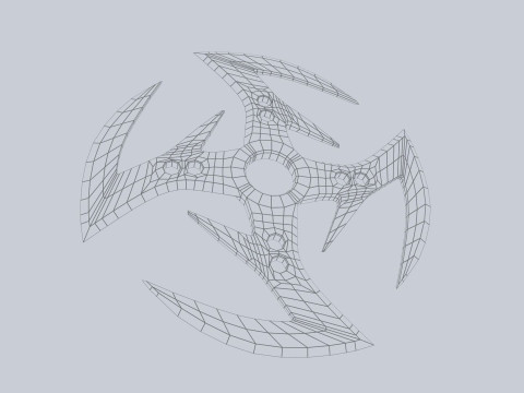 Shuriken 3Dモデル