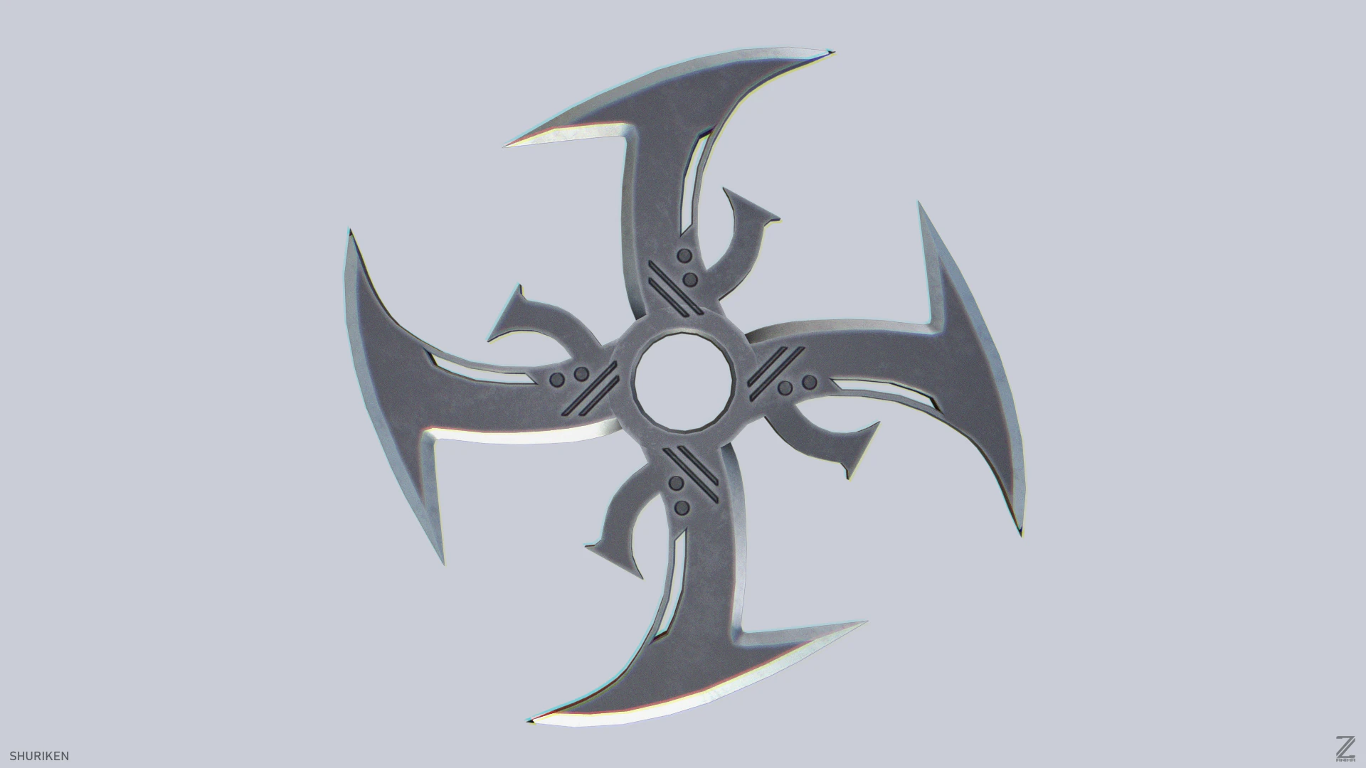 Shuriken 3D Model .c4d .max .obj .3ds .fbx .stl .blend 