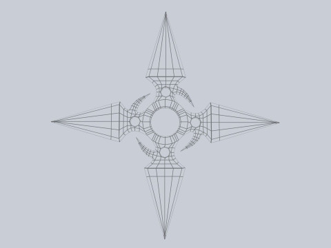 Shuriken Model 3D