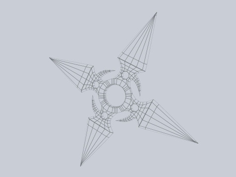 Shuriken Model 3D