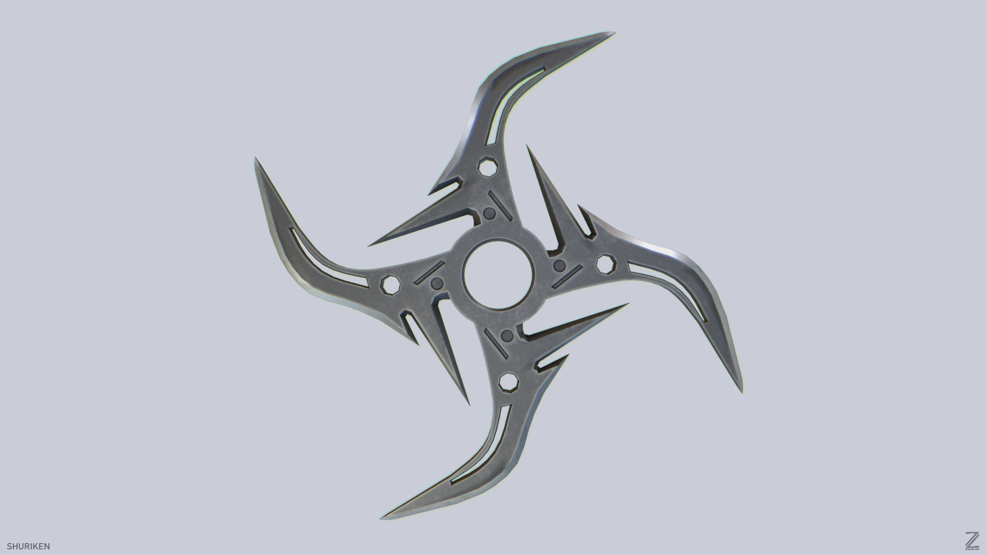 Shuriken 3D Model .c4d .max .obj .3ds .fbx .stl .blend 