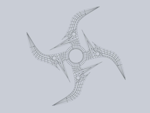 Shuriken Model 3D