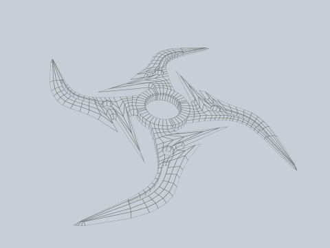 Shuriken Model 3D