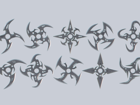 Shuriken collection 3D 模型