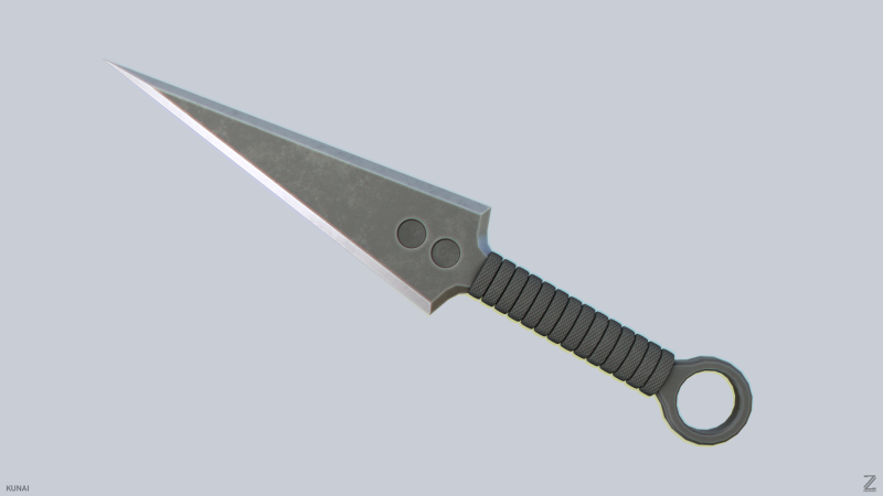 Kunai 3D Model .c4d .max .obj .3ds .fbx .stl .blend 