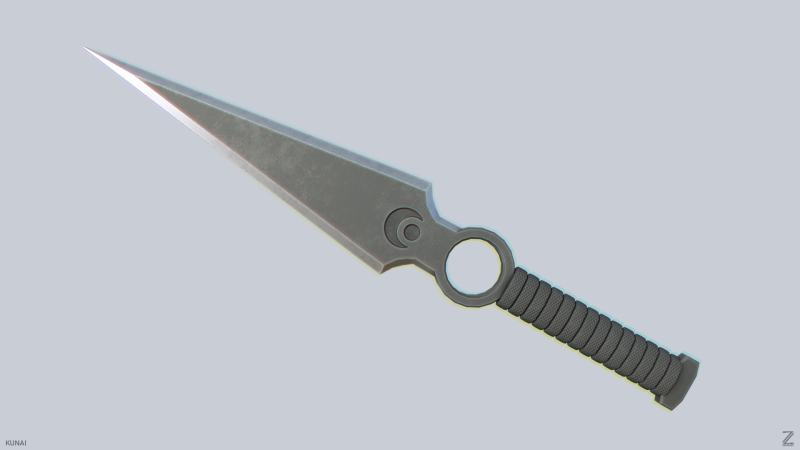 Kunai 3D Model .c4d .max .obj .3ds .fbx .stl .blend 
