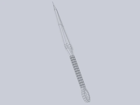 Кунай 3D Модель