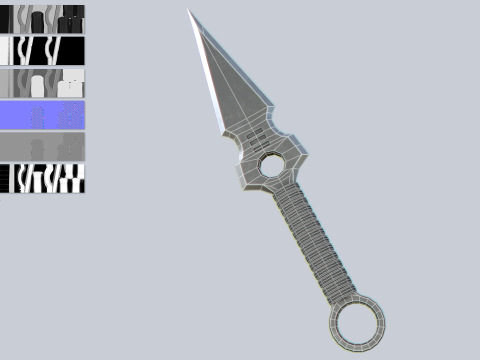 Kunai Modelo 3D
