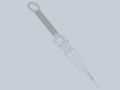 Kunai Modelo 3D