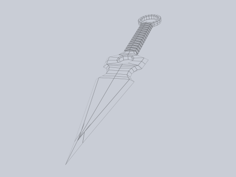 Kunai Modelo 3D