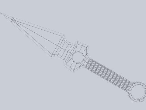 Kunai Modelo 3D