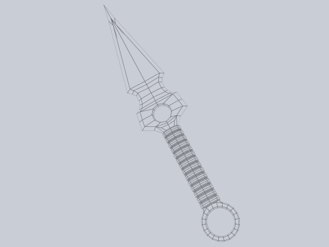 Kunai Modelo 3D