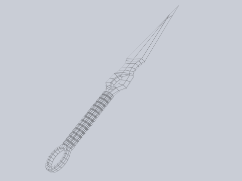 Kunai Modelo 3D