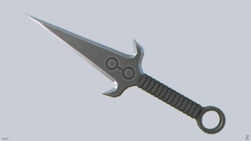 Kunai 3D Model .c4d .max .obj .3ds .fbx .stl .blend 